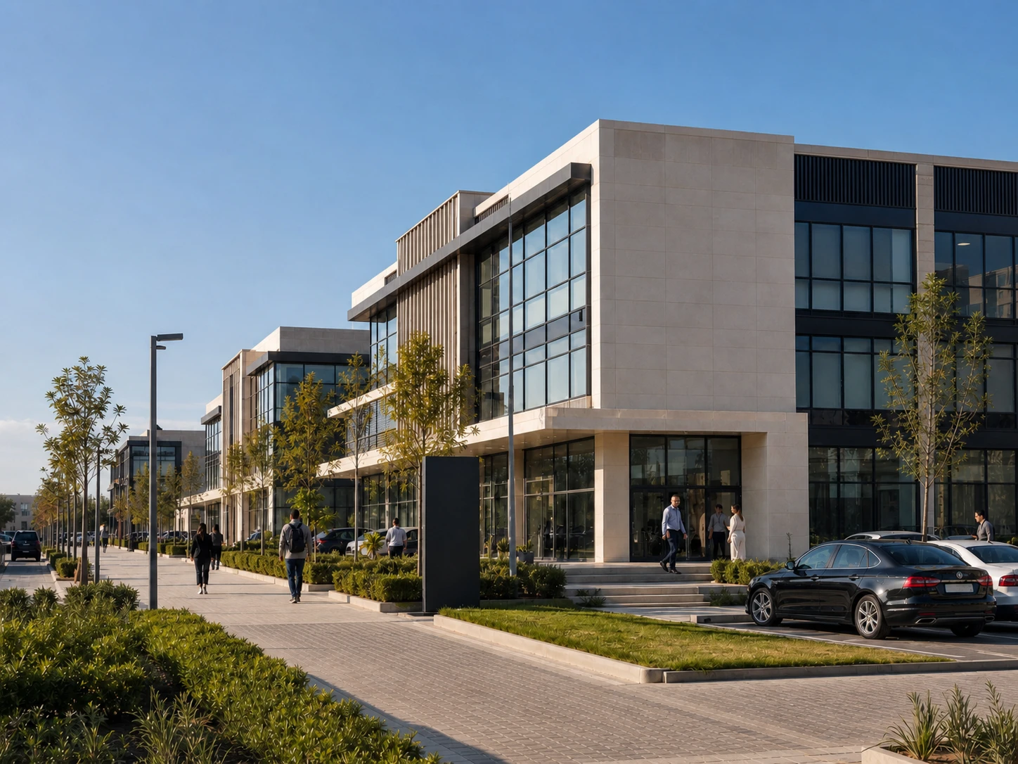 Commercial and tertiary Moroccan building with energy context.