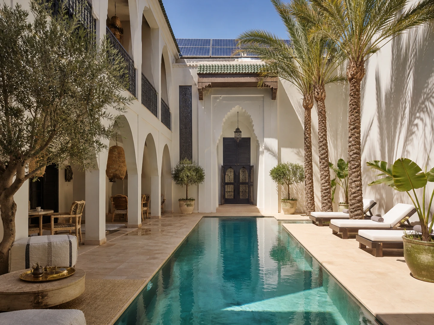 Moroccan hotel and riad application context with energy systems.
