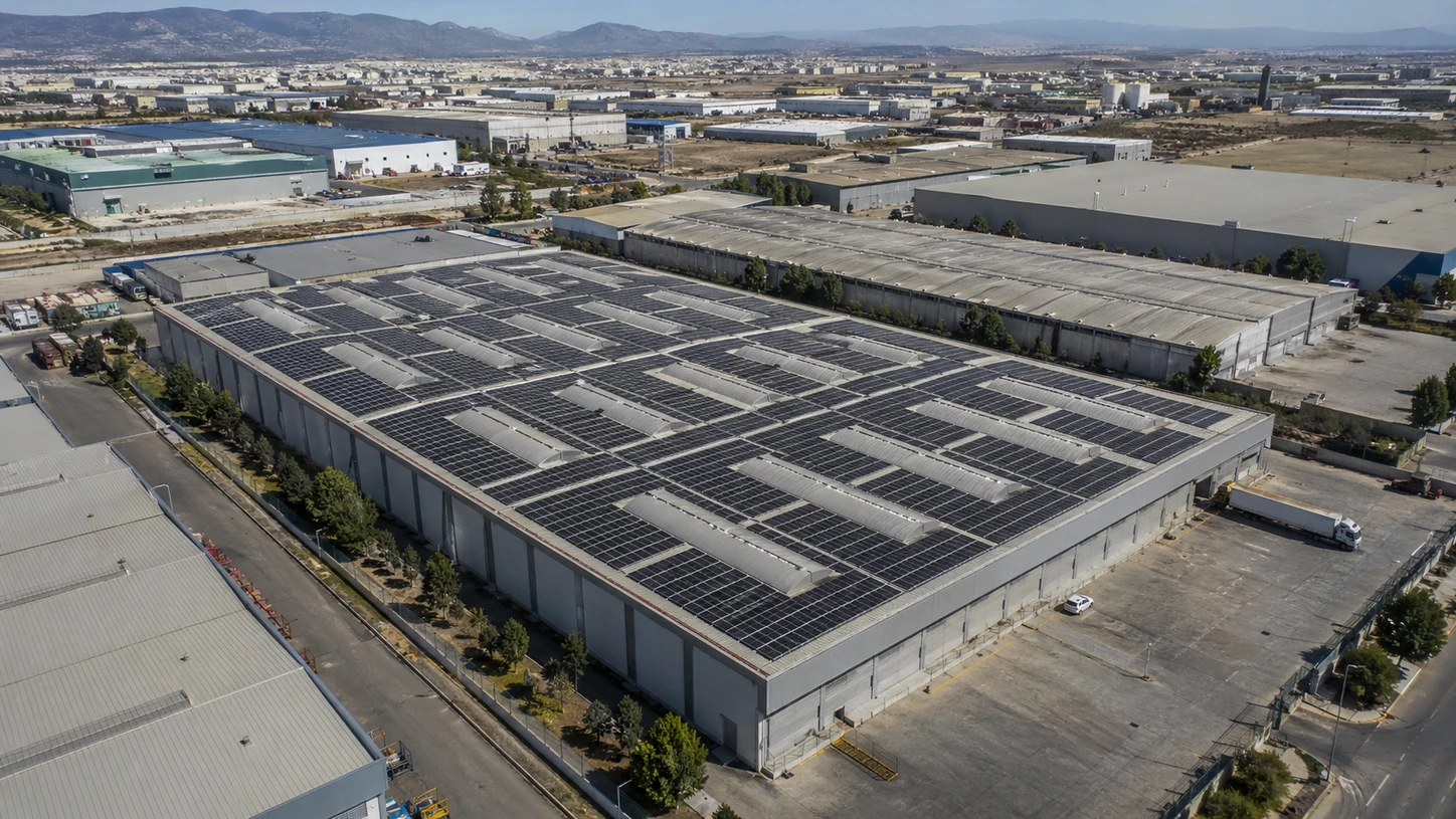 Industrial Moroccan site with technical energy infrastructure.