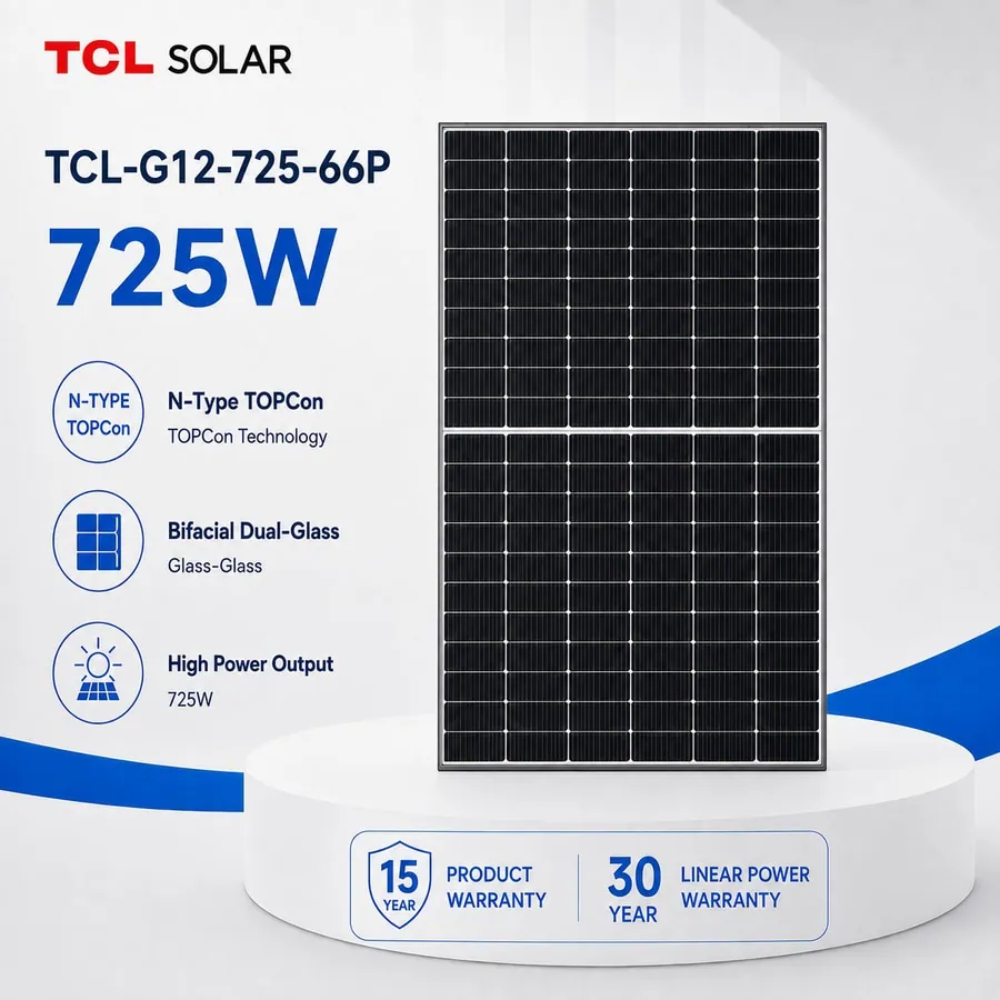 TCL Solar TOPCon Bifacial 725 W Module
