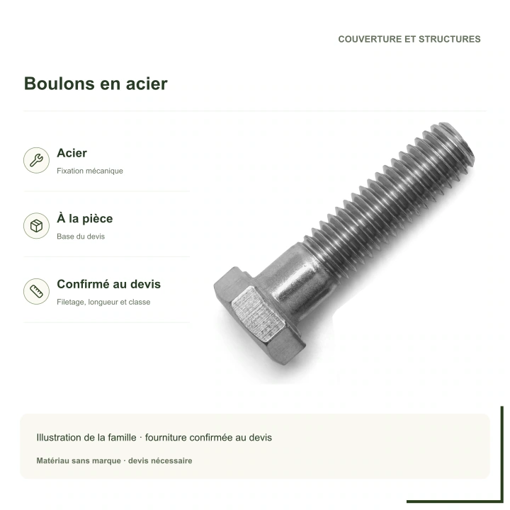 Boulons en acier