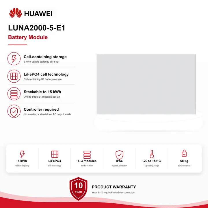 Huawei LUNA2000 S1 5 kWh Battery Module