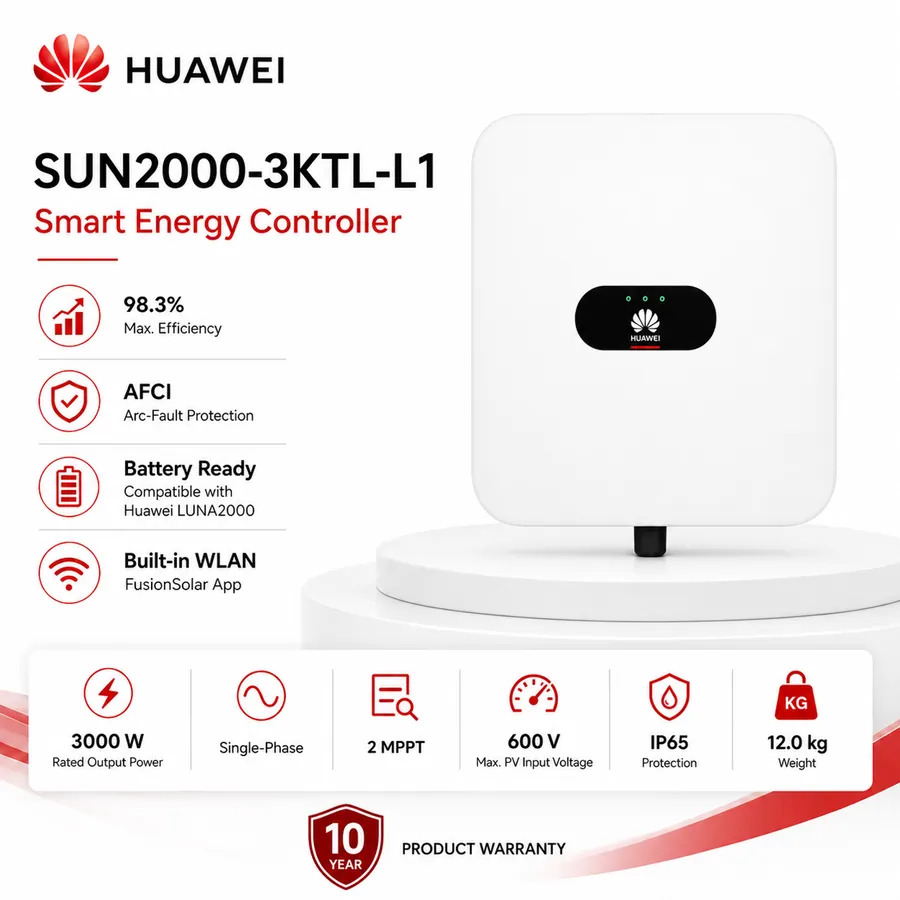 Huawei SUN2000 3 kW Single-Phase Solar Inverter