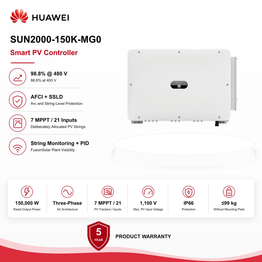 Huawei SUN2000 150 kW Three-Phase String Inverter