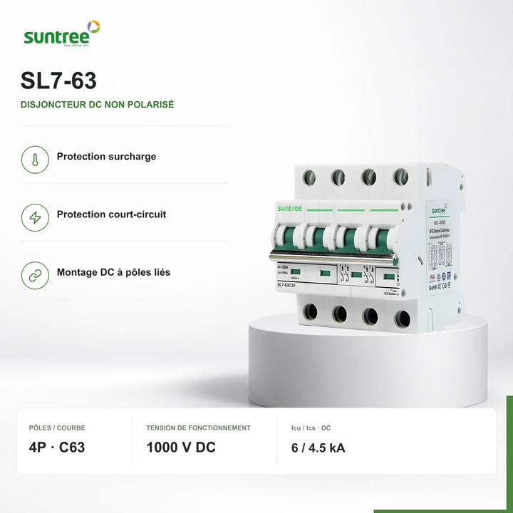 Suntree SL7-63 · 4P · C63 · 1000 V DC