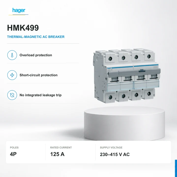 Hager HMK499 · 4P · 125 A