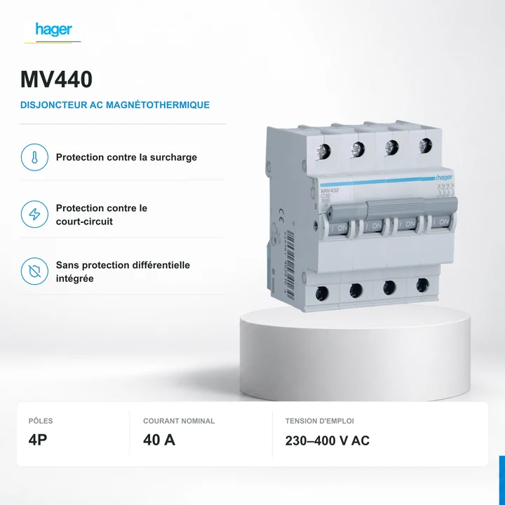 Hager MV440 · 4P · 40 A