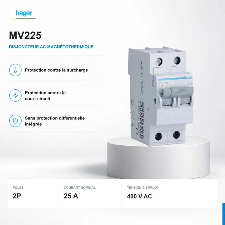 Hager MV225 · 2P · 25 A