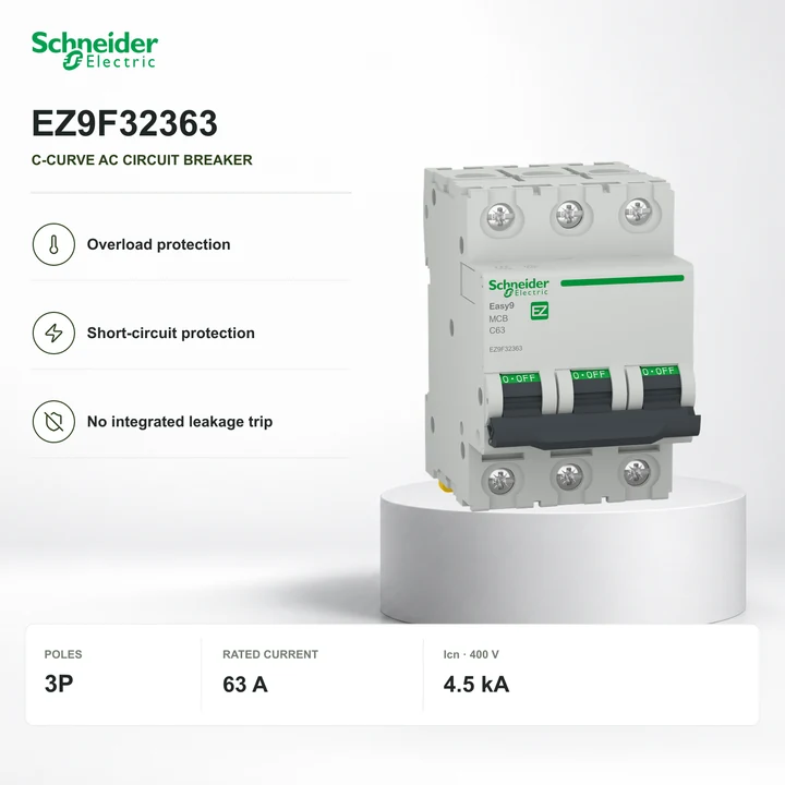 Schneider EZ9F32363 · 3P C-curve breaker