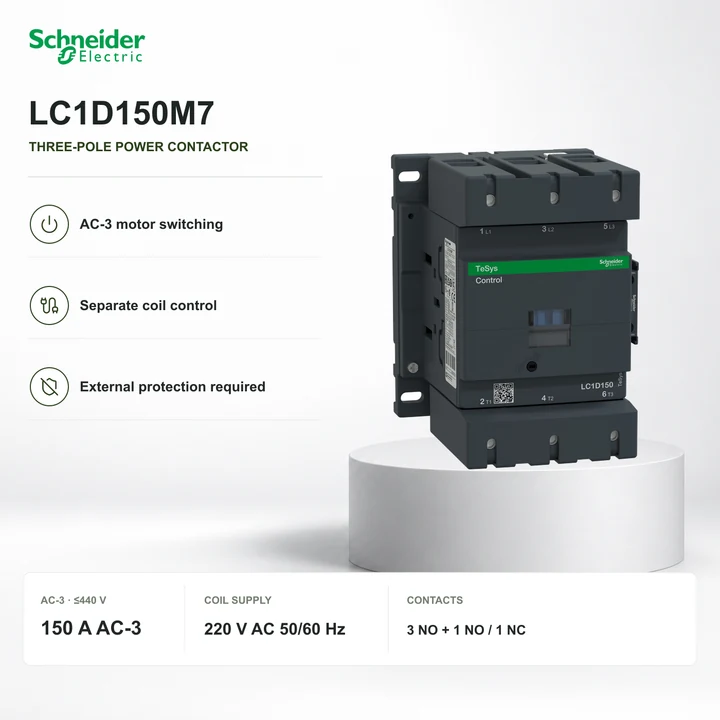 Schneider LC1D150M7 · 150 A contactor