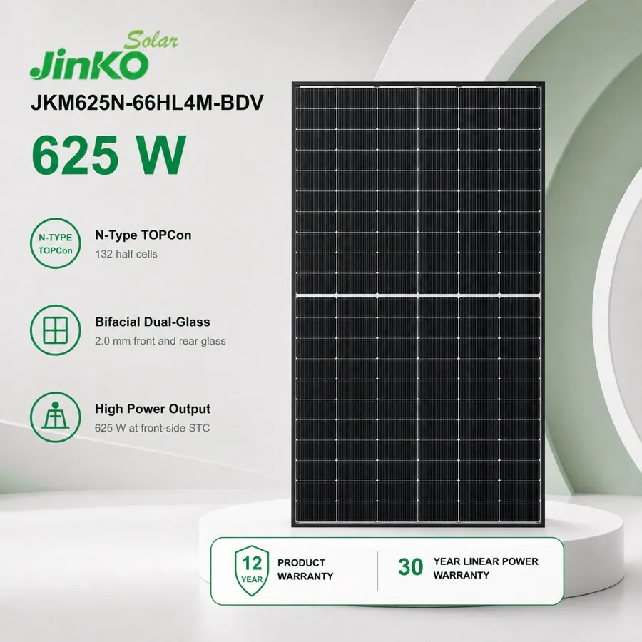 JinkoSolar Tiger Neo Bifacial 625 W Module