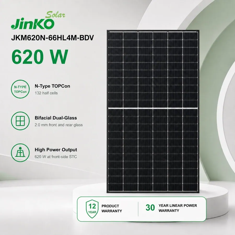JinkoSolar Tiger Neo Bifacial 620 W Module
