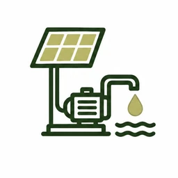 Generated ReneWave emblem for solar water pumping.