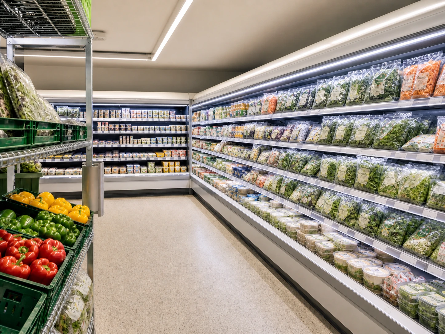 Supermarket and cold storage refrigeration energy context.